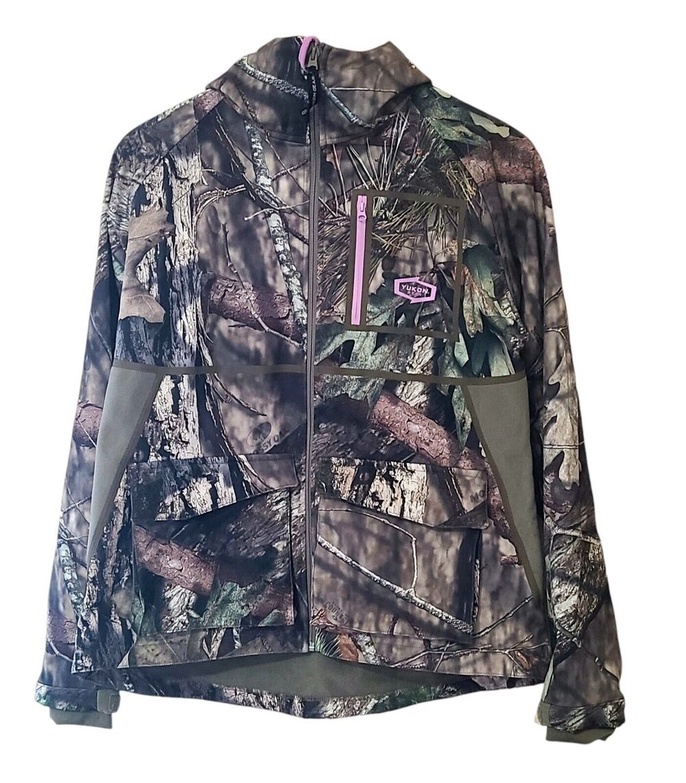 Yukon Gear Women's Small Camo Zip-Up Hunting Jacket Warm Fleece Water Resistant